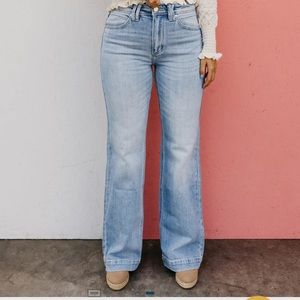 Kancan High rise wide leg flare